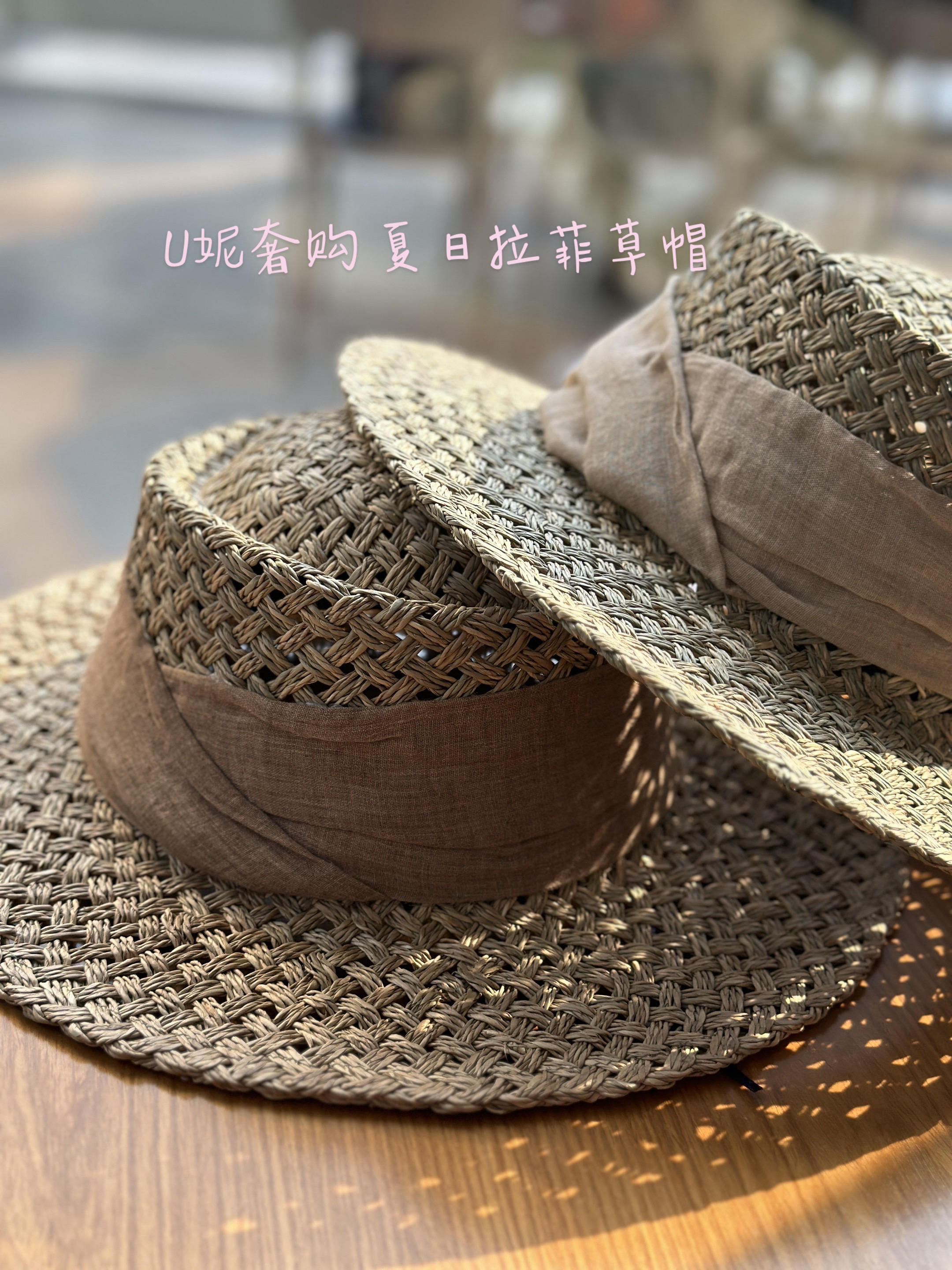 【U妮奢购】Heranimi 《Sante》女士纯手工天然咸草帽