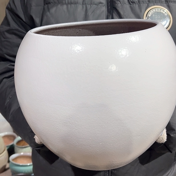 紫砂花盆高23口20————