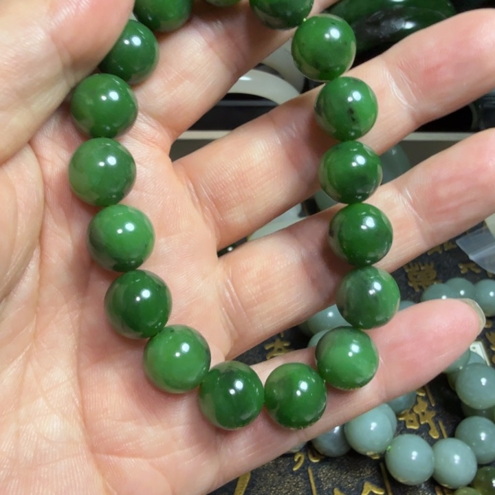 和田玉（碧玉）手串未镶嵌
