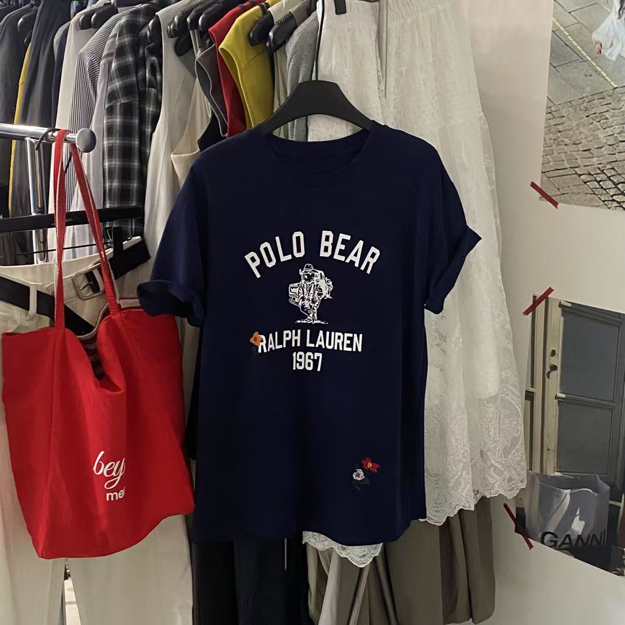 【ARONG阿荣家】短袖上衣01749-灰色藏蓝-F