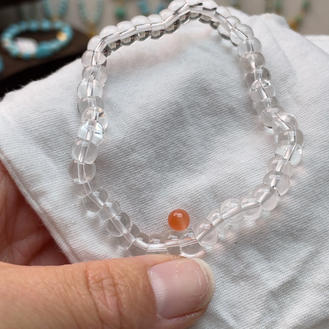 南红玛瑙手链未镶嵌