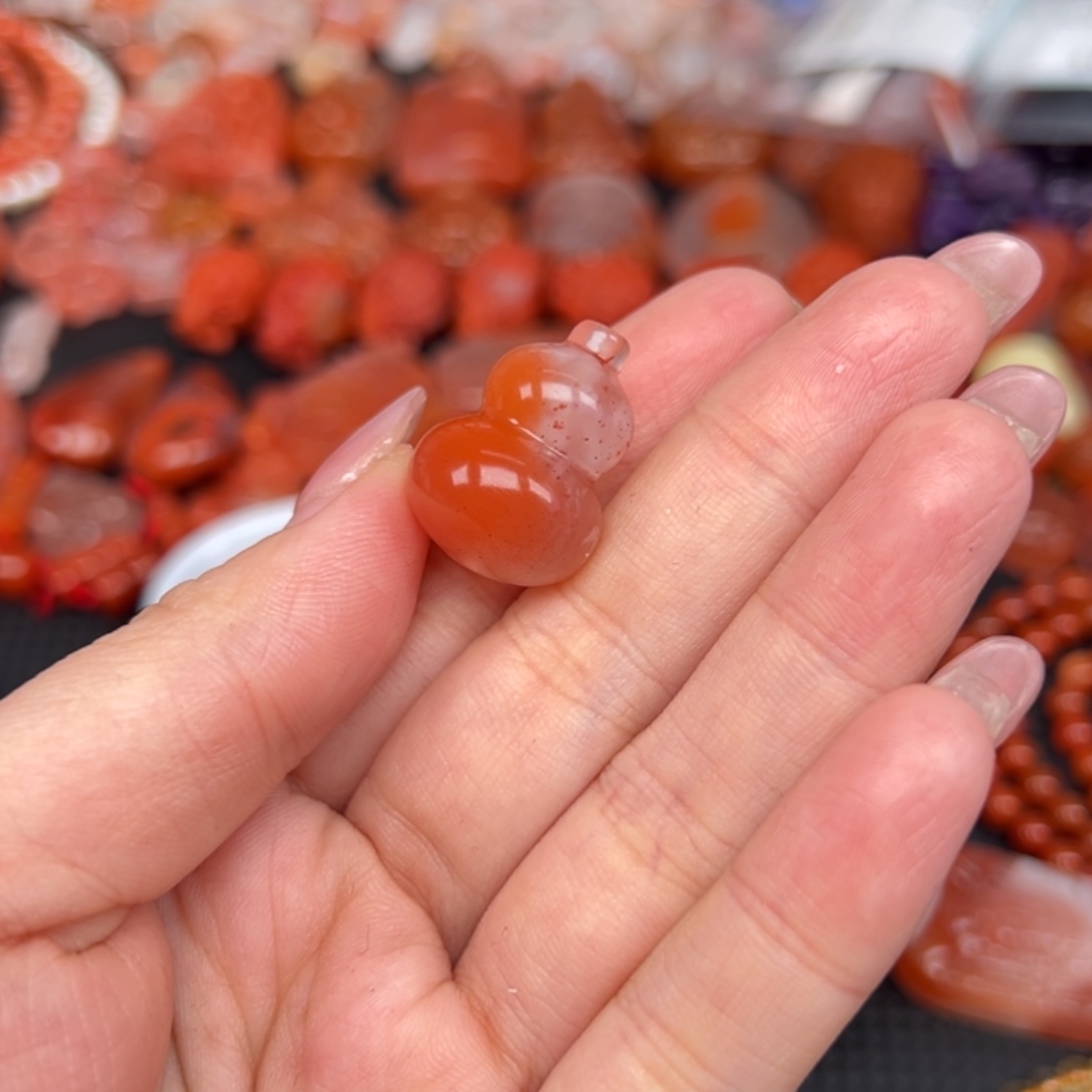 南红玛瑙未镶嵌吊坠(不含链)