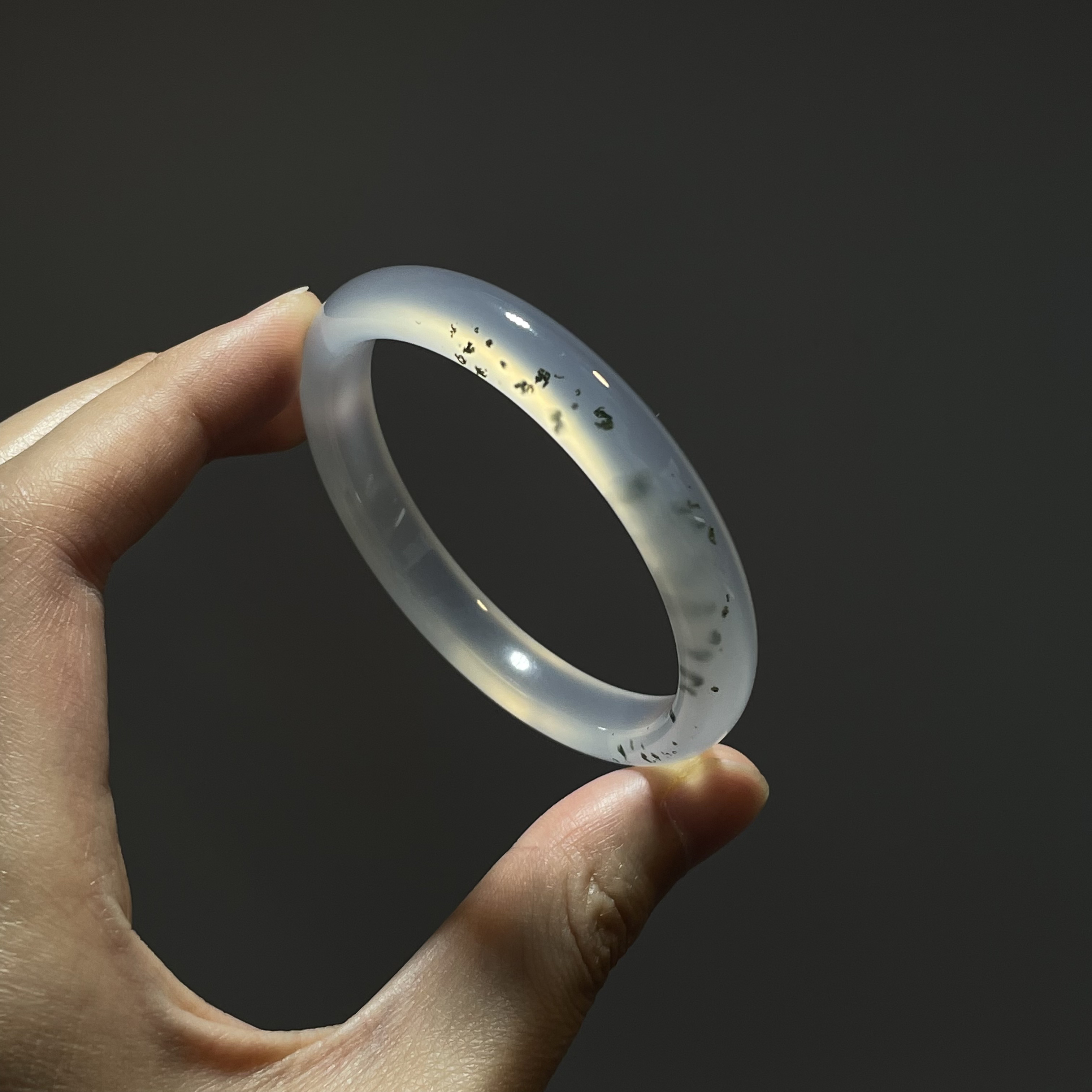 圈口53+正圈白月光飘水草飘纹-玛瑙