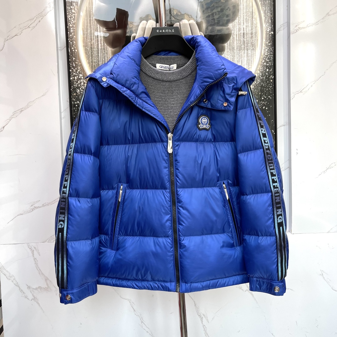 【PP羽绒服】冬季新款潮流休闲织带轻奢男外套男士羽绒PD43082-04-