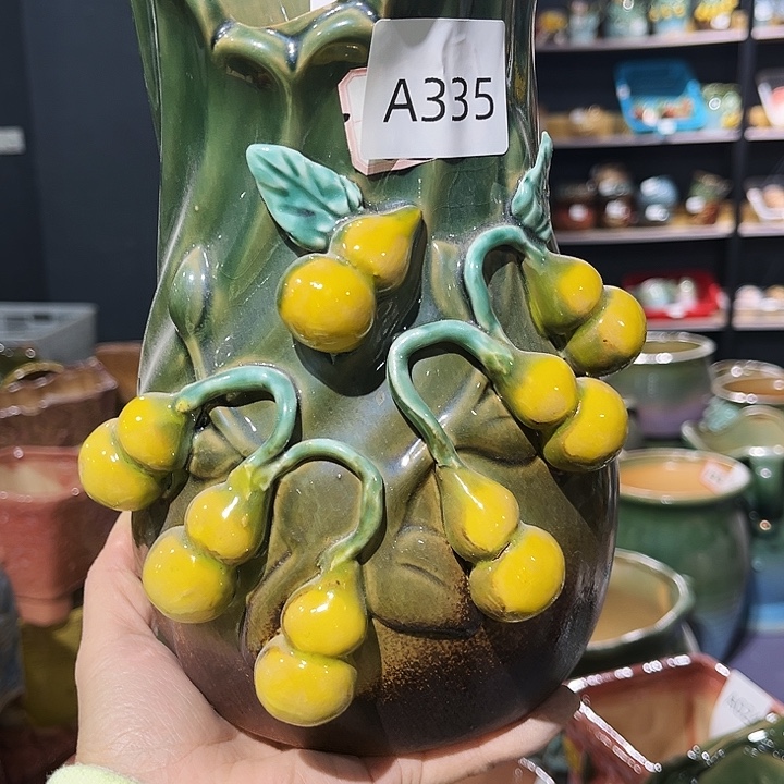 瓷片花盆多肉植物艺术品