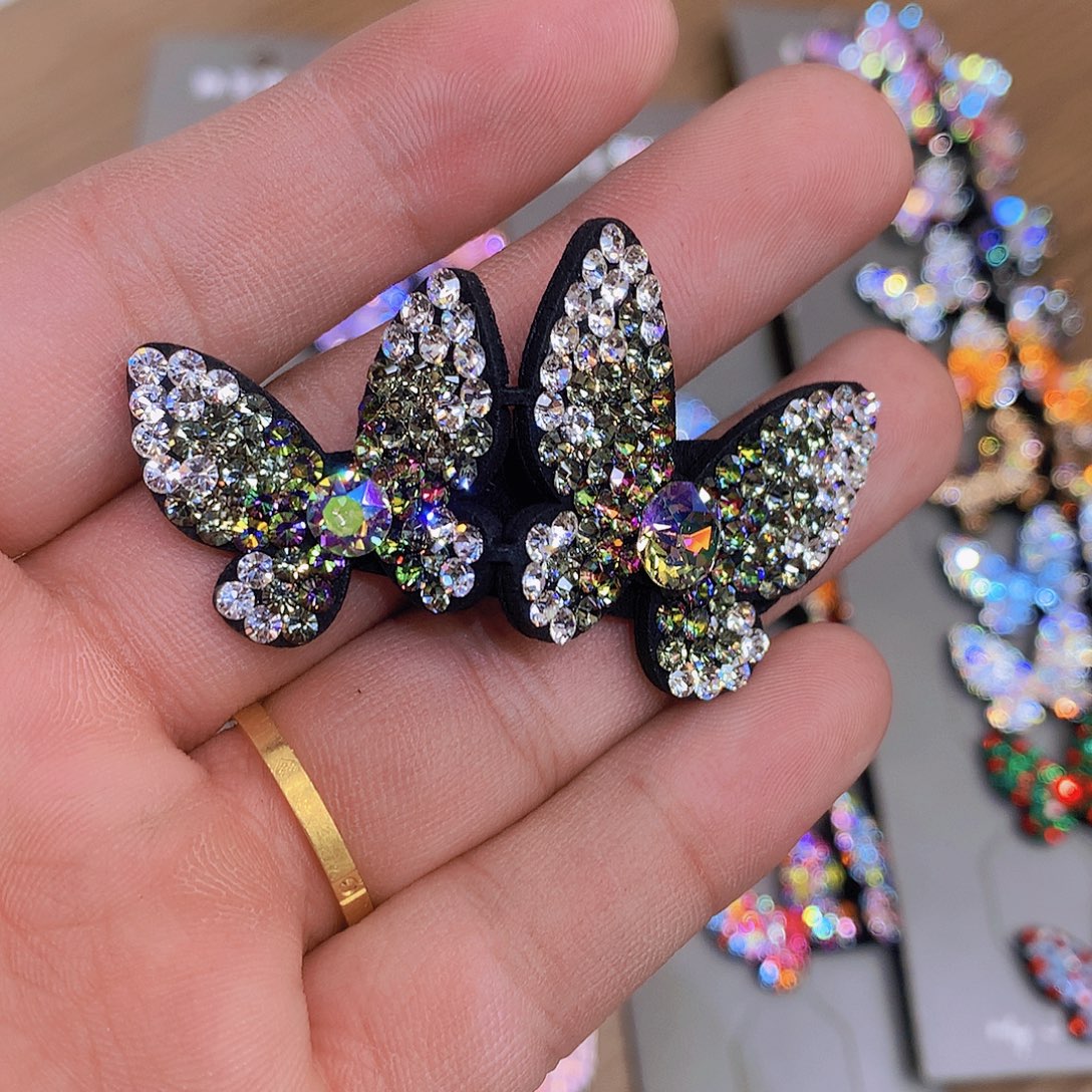仿水晶铜合金蝴蝶