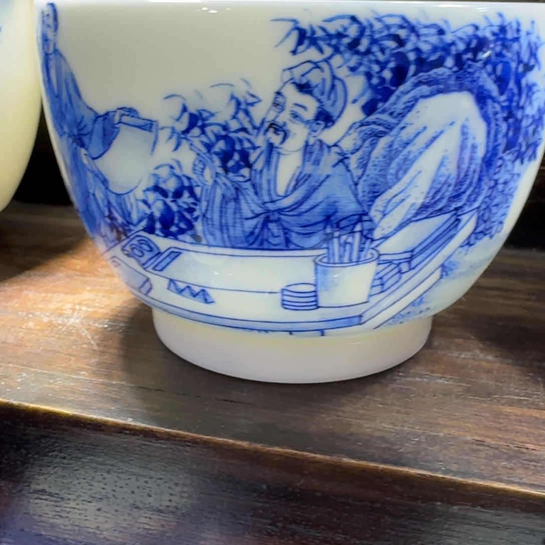 曙***色瓷片当代景德镇陶瓷手绘茶具