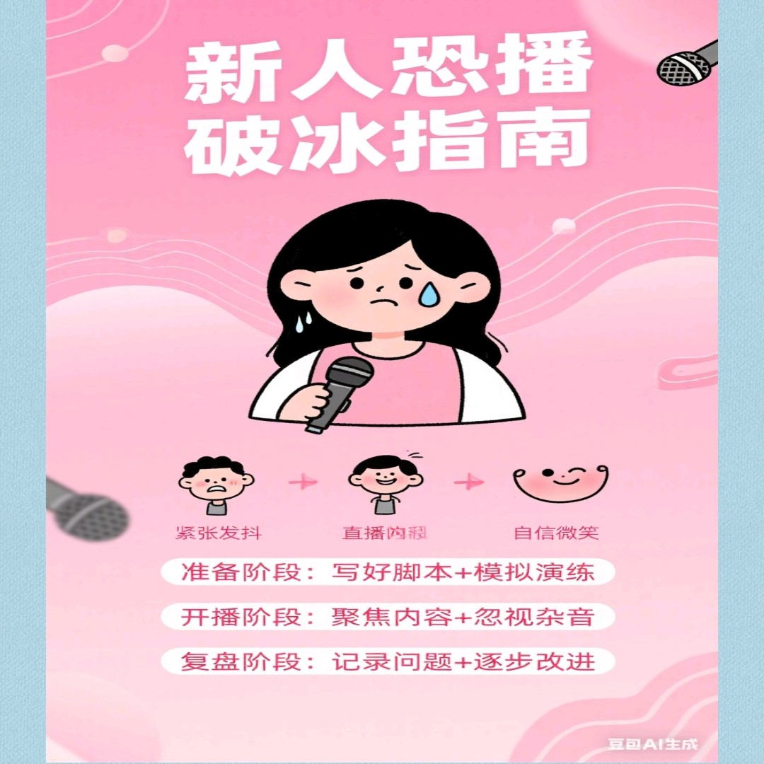如何解决新人恐播的问题恐播的根源怕说错话冷场镜头前训练准备