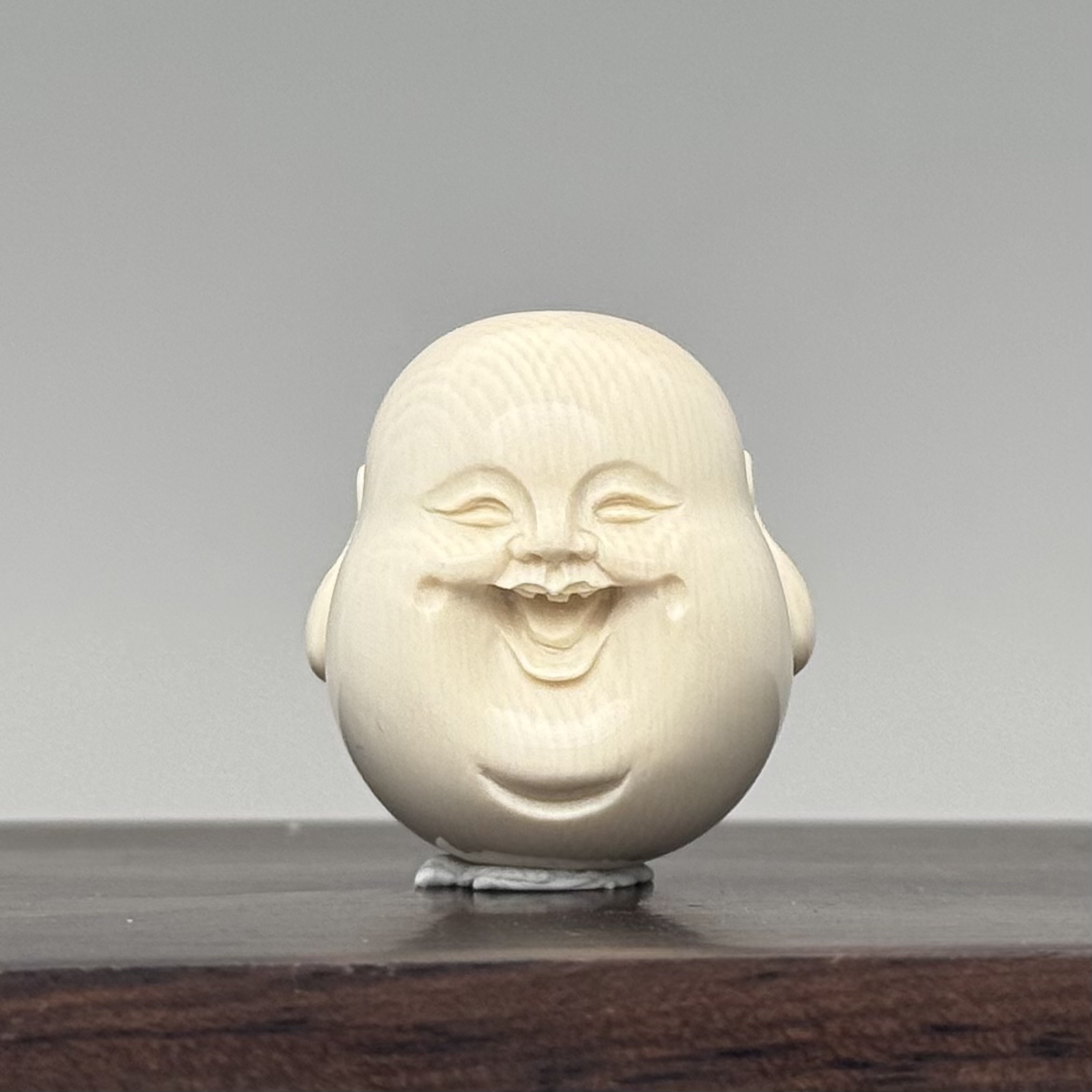 DEZHI/德志26*24*21mm12.3g弥勒吊坠Y355天然猛犸牙默认绑绳