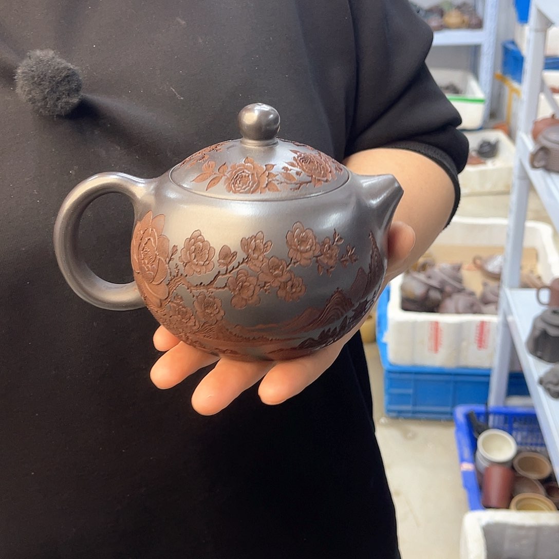 茶壶紫砂宜兴紫砂壶瑕疵