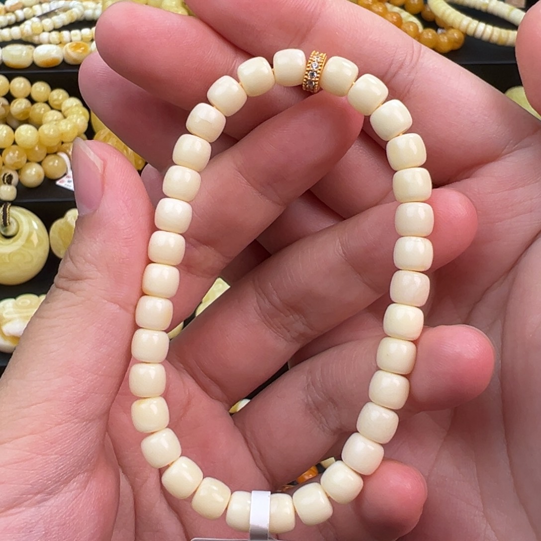 琥珀手链未镶嵌6+精工老型