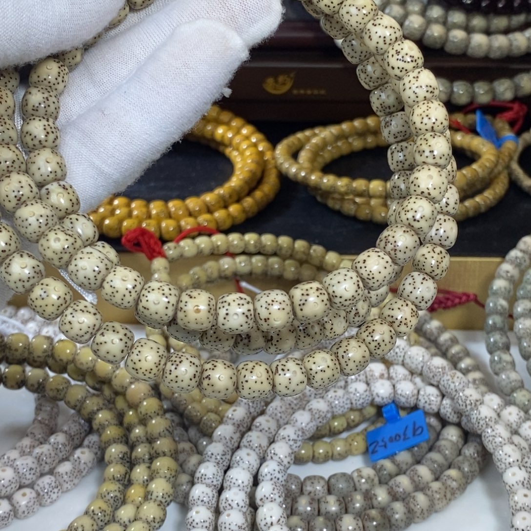手串星月菩提卡9石玉料星点长串