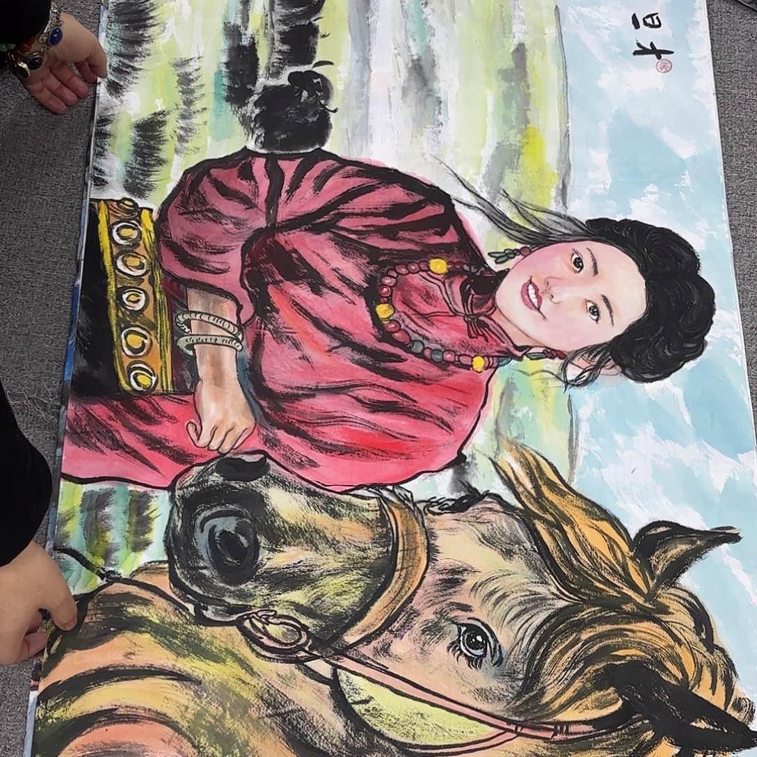 国画国画作品多次入选国内外