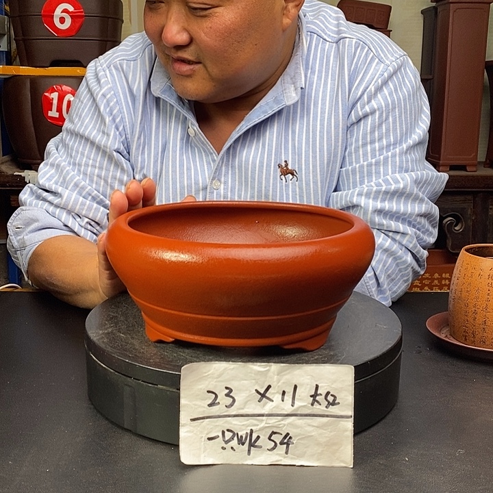 紫砂花盆货号一只WK54