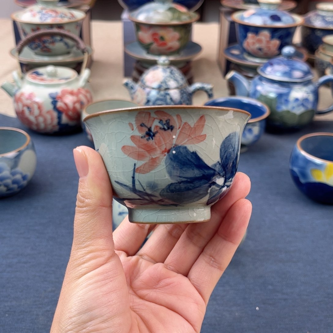 杯景德镇手绘手工茶具