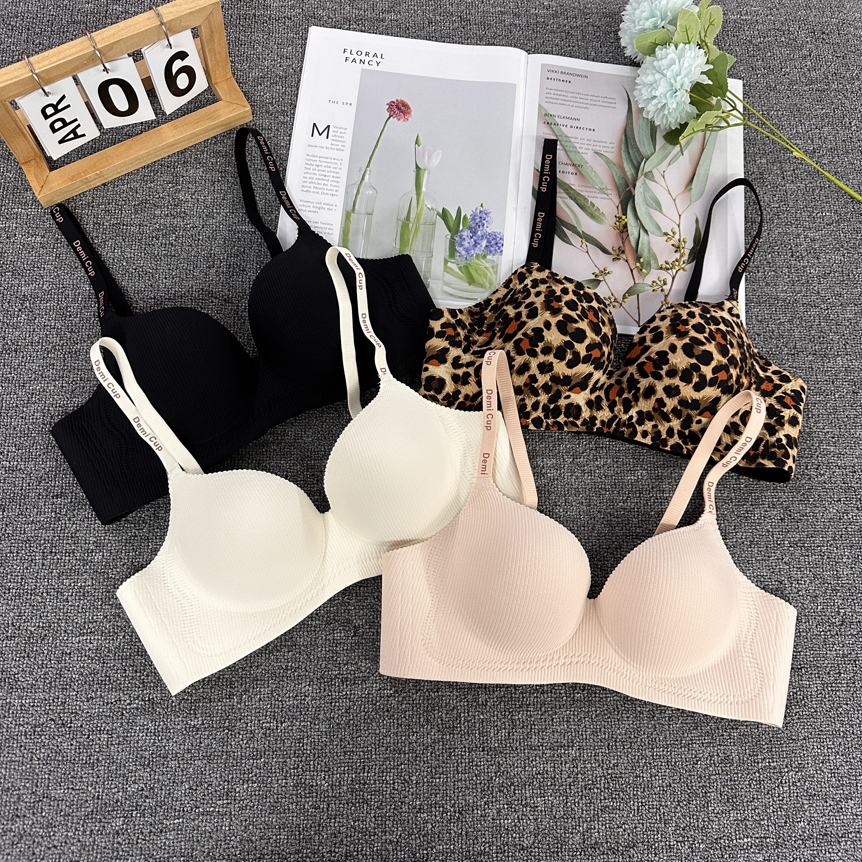 升级款大地雷小胸聚拢内衣女平胸专用显大无钢圈不空杯少女文胸罩