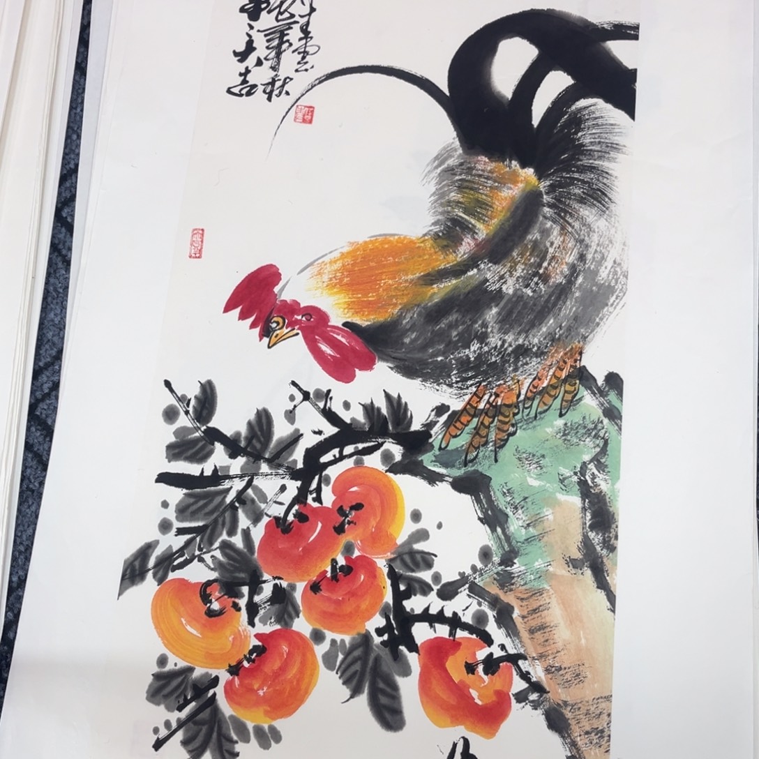 国画四尺四开花鸟s