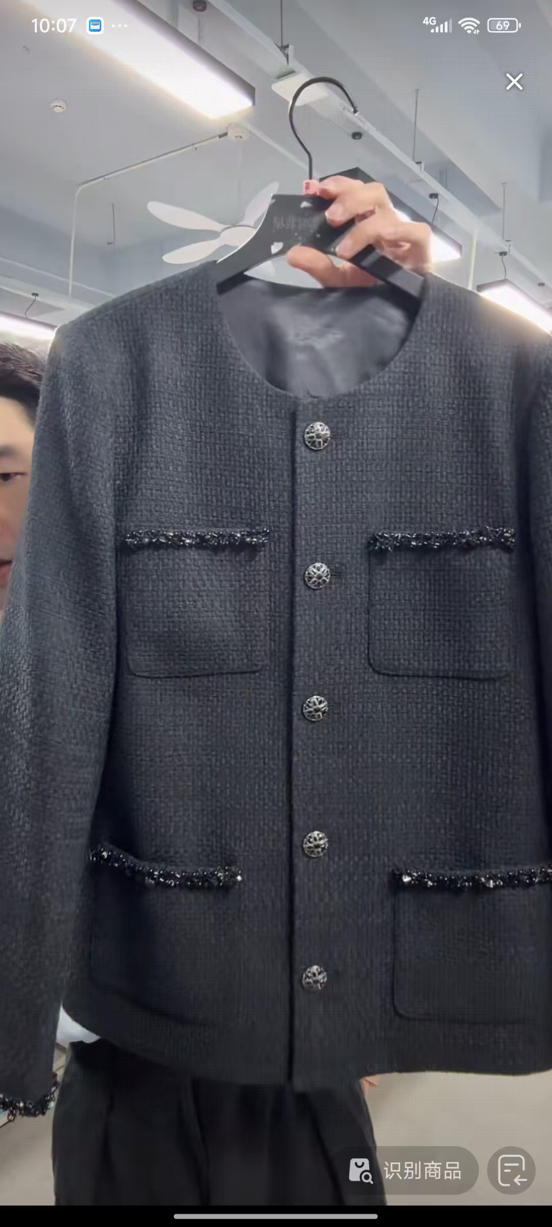 温柔自知 黑色小香外套 Y05087