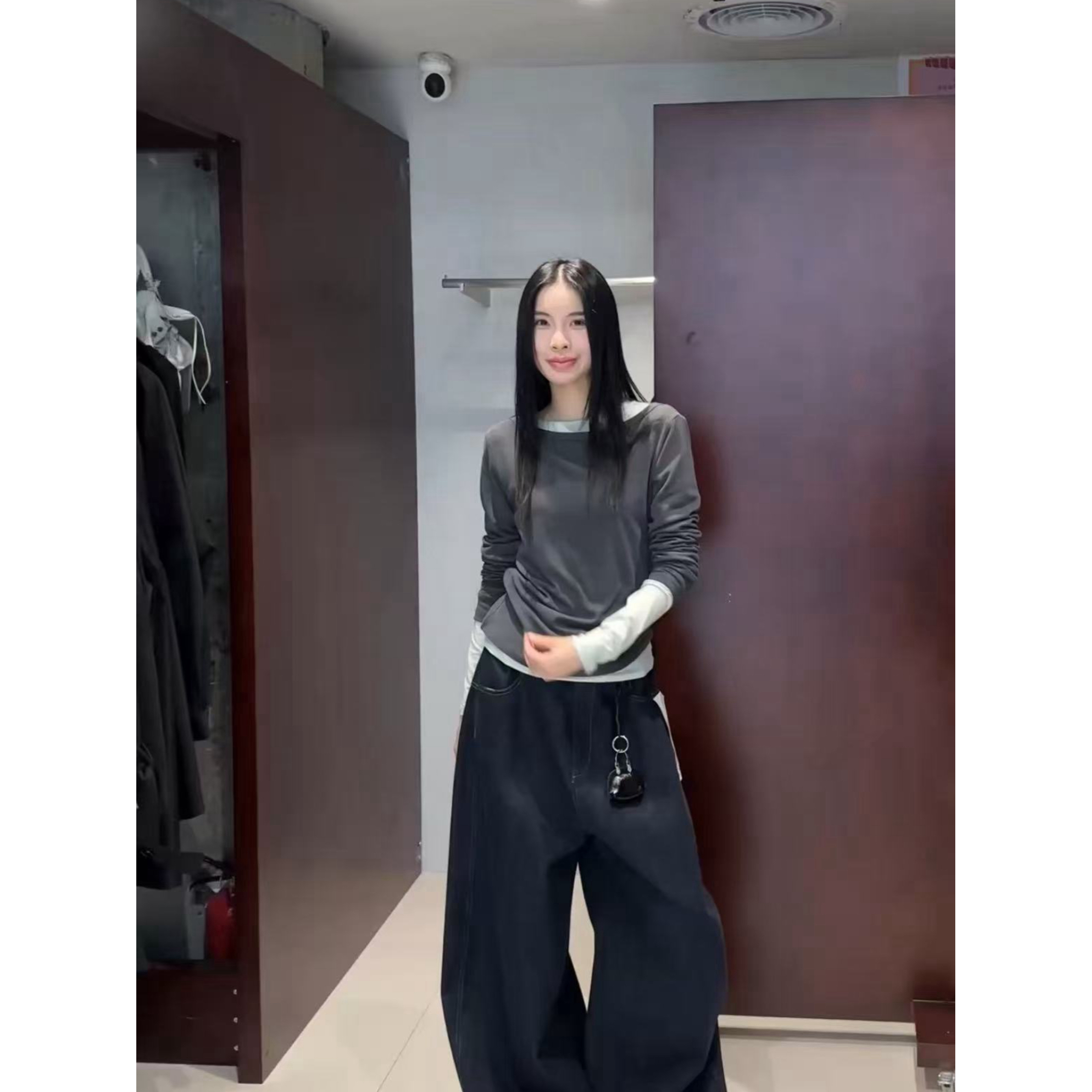 爱唯依（F）-真两件！舒适感满满宽松简约T恤（13R9300#）R13