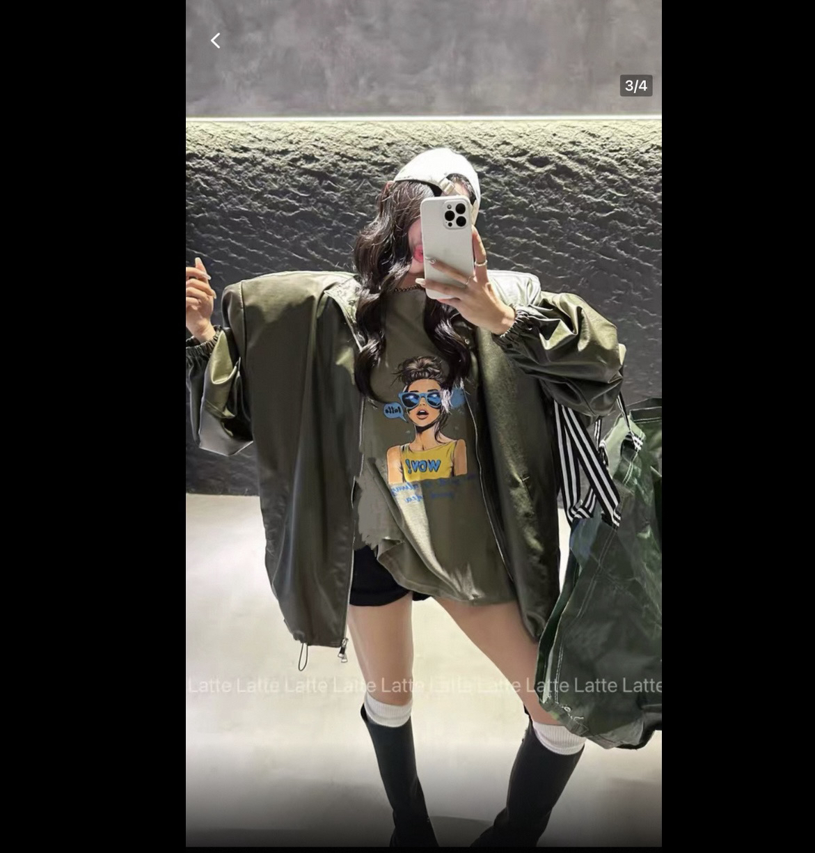 秋季新款【都市美女】高品质宽松遮屁屁女款垫肩长袖大T