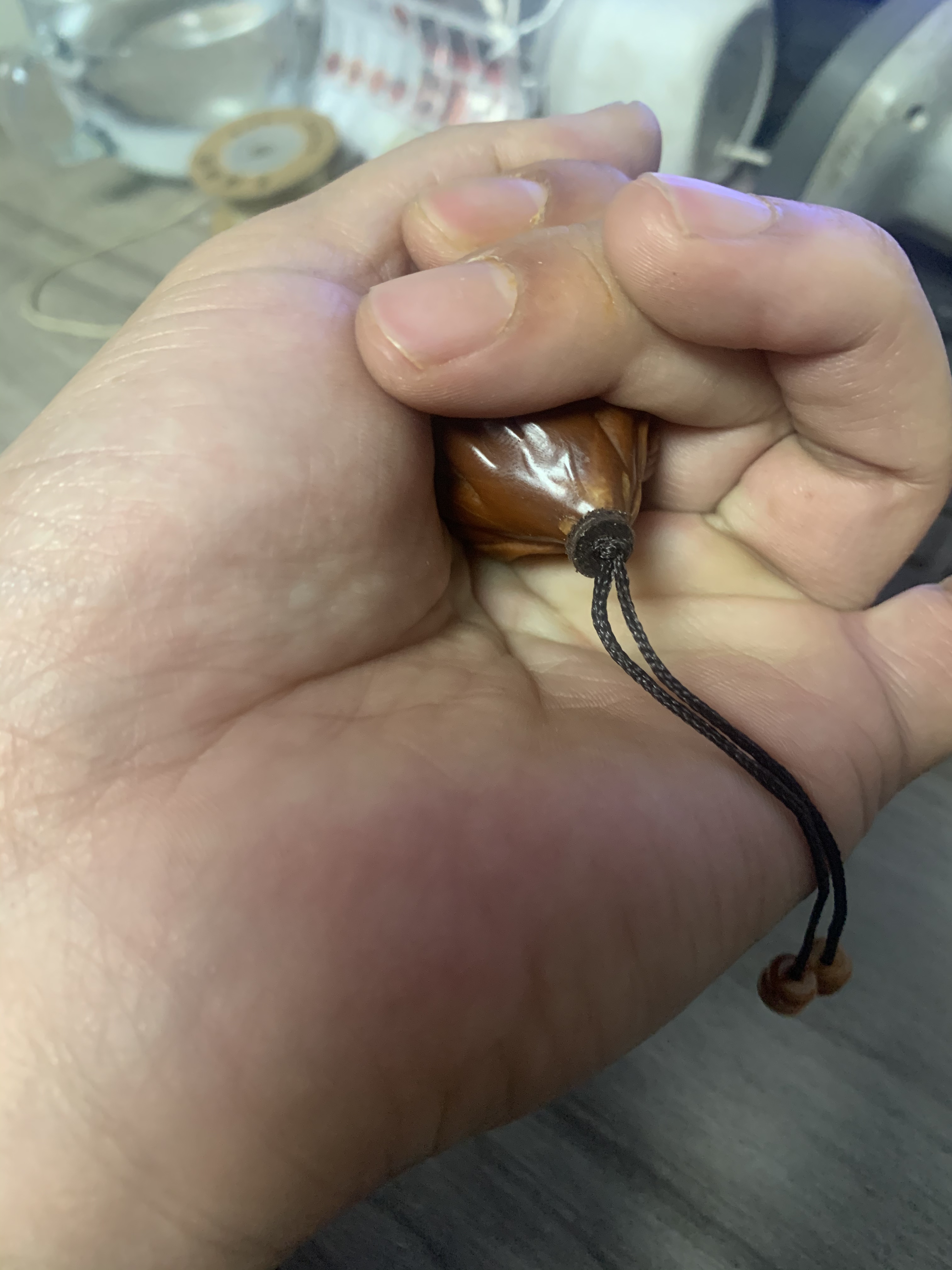 巴西大橄榄核雕刻蝴蝶之美