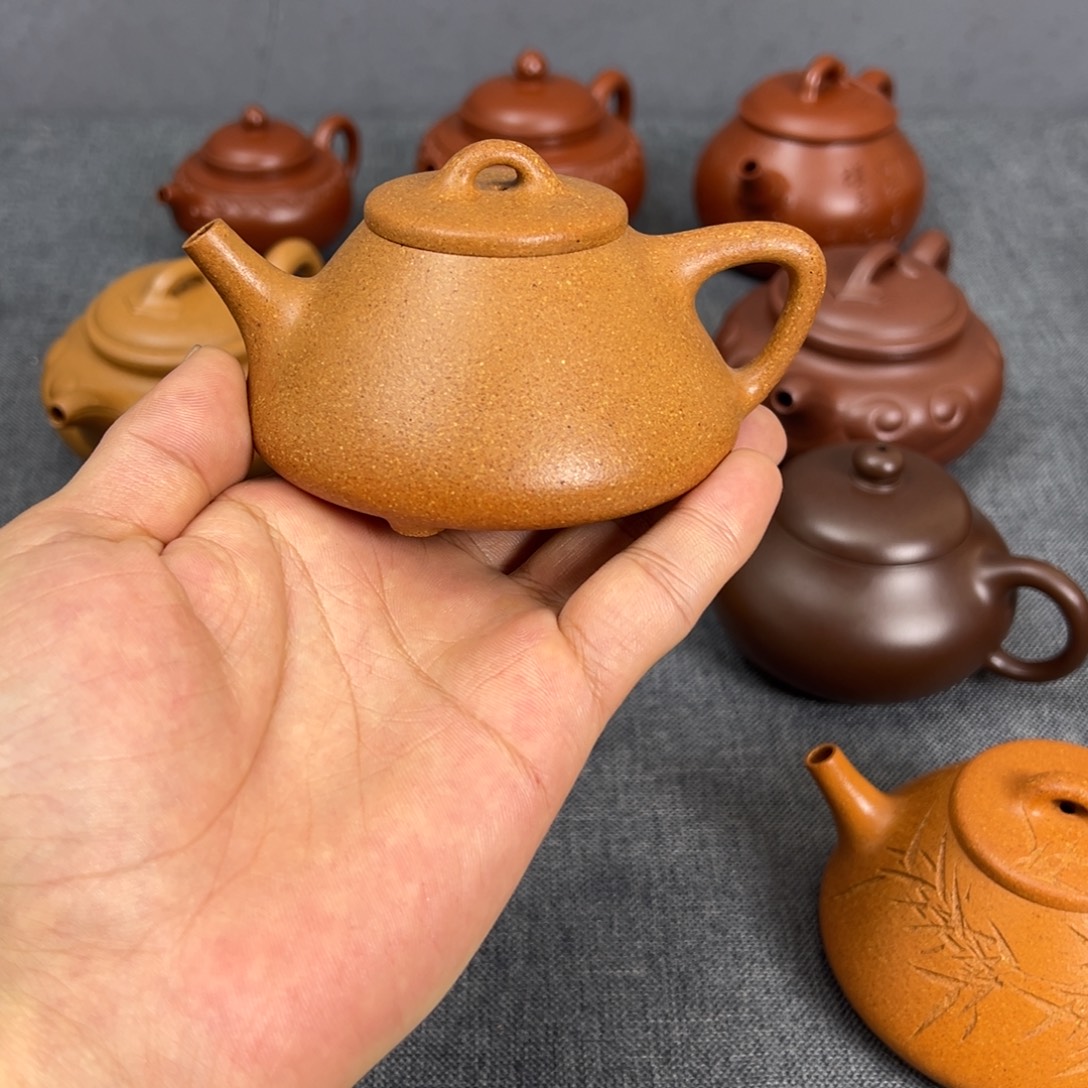 瑶***、茶壶紫砂玉呈窑烧小子冶150ml
