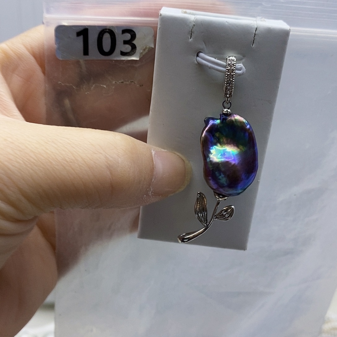 颈饰合金淡水珍珠