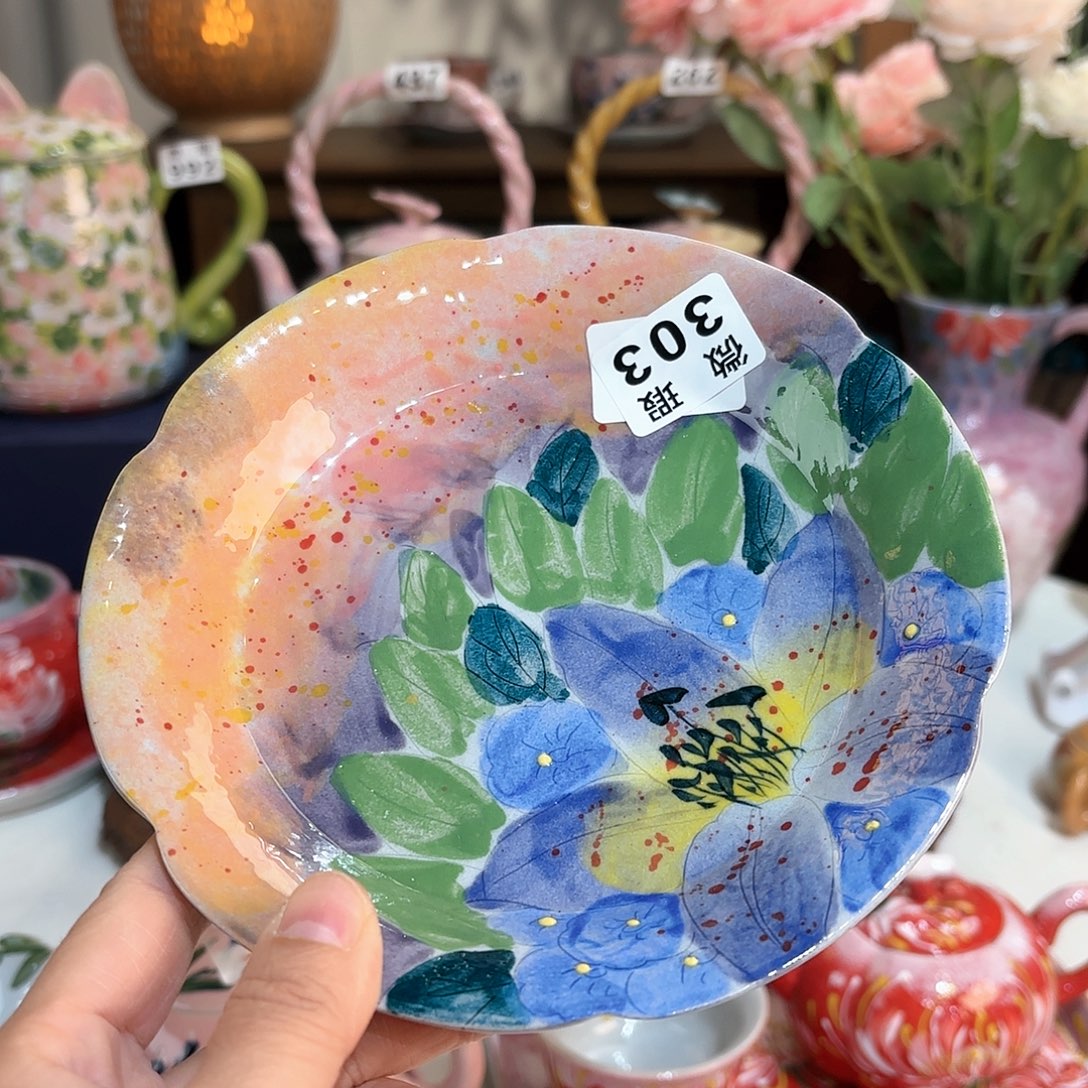 景德镇手绘高温釉下彩陶瓷茶具