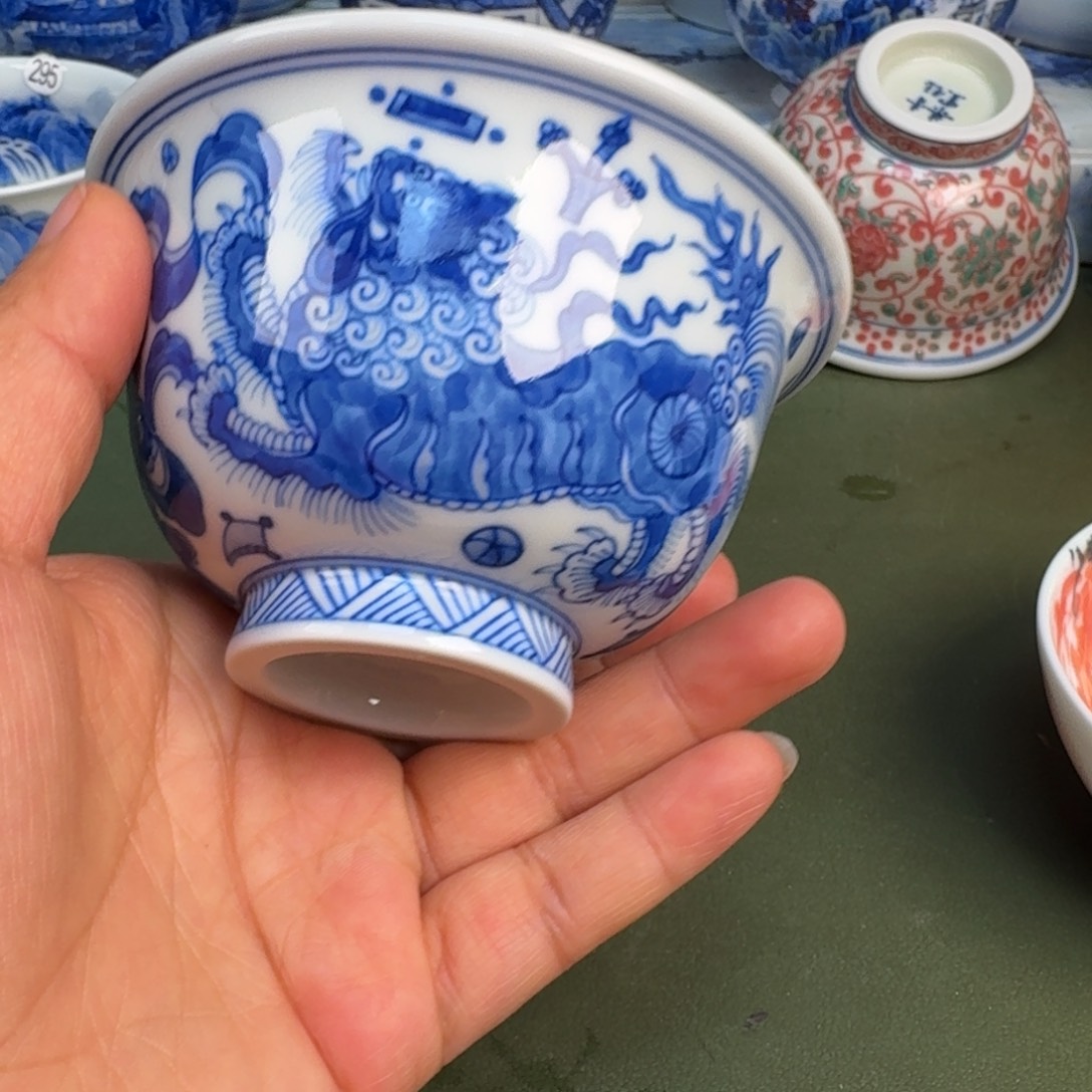 瓷景德镇纯手绘茶具圆圆213