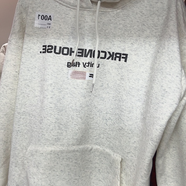 最新款灰色加绒卫衣