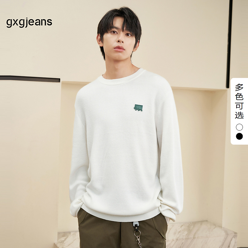 gxg.jeans男装2023年冬季圆领线衫#JEX12002054