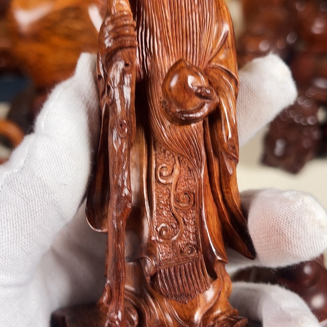 黄花梨/降香黄檀把件熊*仔摆件