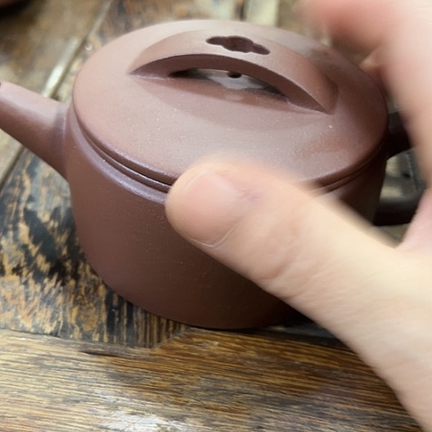 紫砂茶壶老紫泥汉瓦200c c