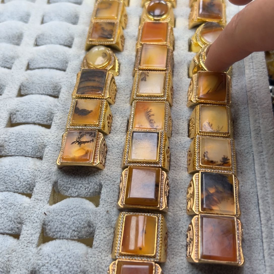 石英质玉（黄龙玉）未镶嵌多选一发货