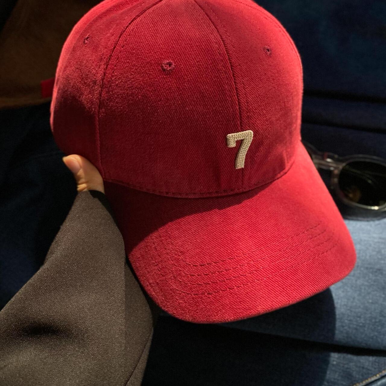 卷卷小强硬顶大头围加深男女棒球帽子磨毛7字鸭舌帽宽檐帽子百搭