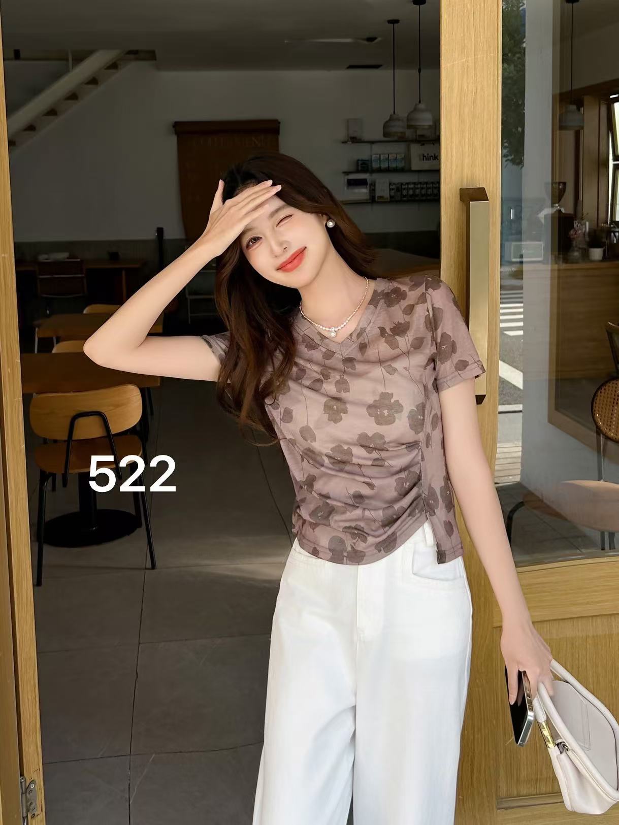 522 夏季女士舒适时尚百搭T恤 F13