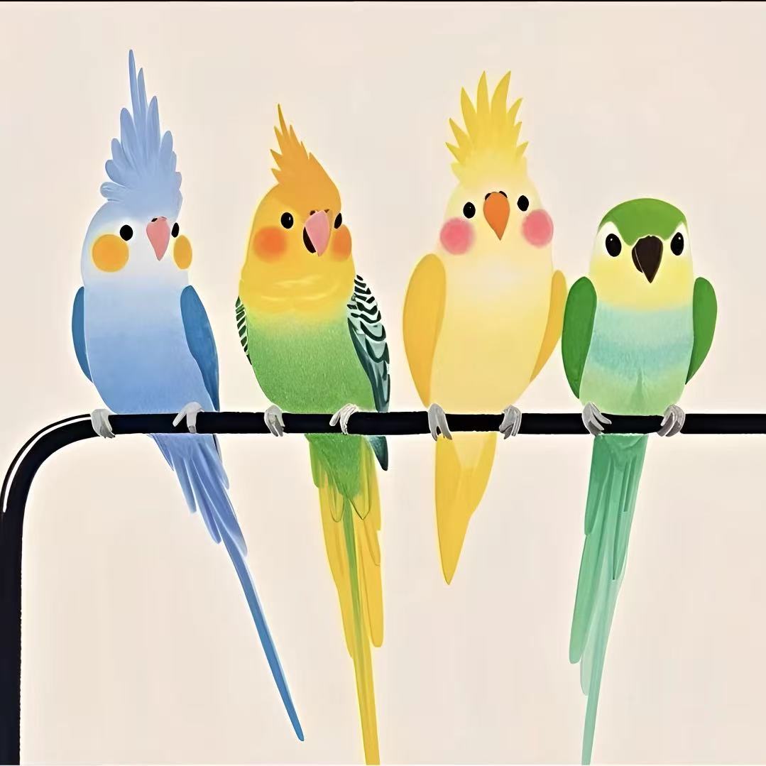 宠物手养活体鹦鹉雏鸟学技能一物一拍