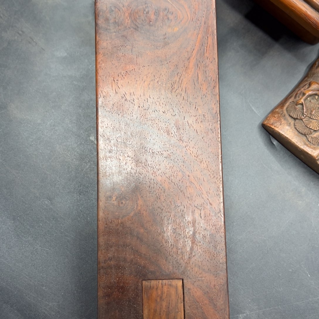 战***马花梨木机关盒花纹好看