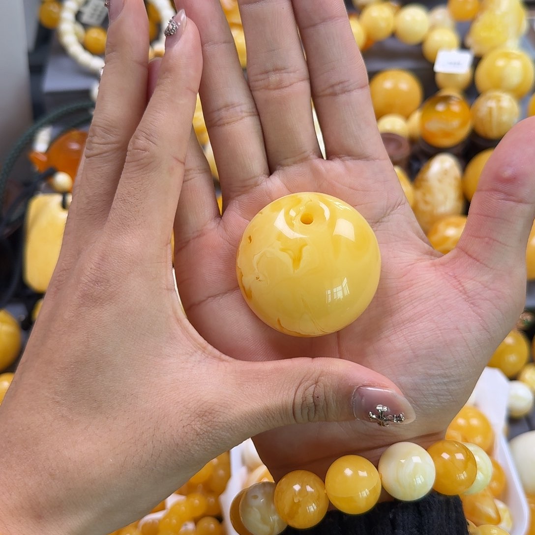 琥珀珠宝奇石未镶嵌公主扣