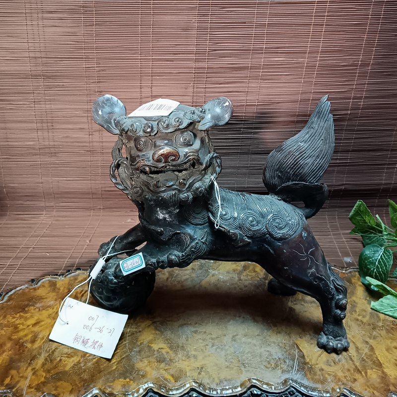 96-27博24铜制狮子摆件礼品茶周边价格私询