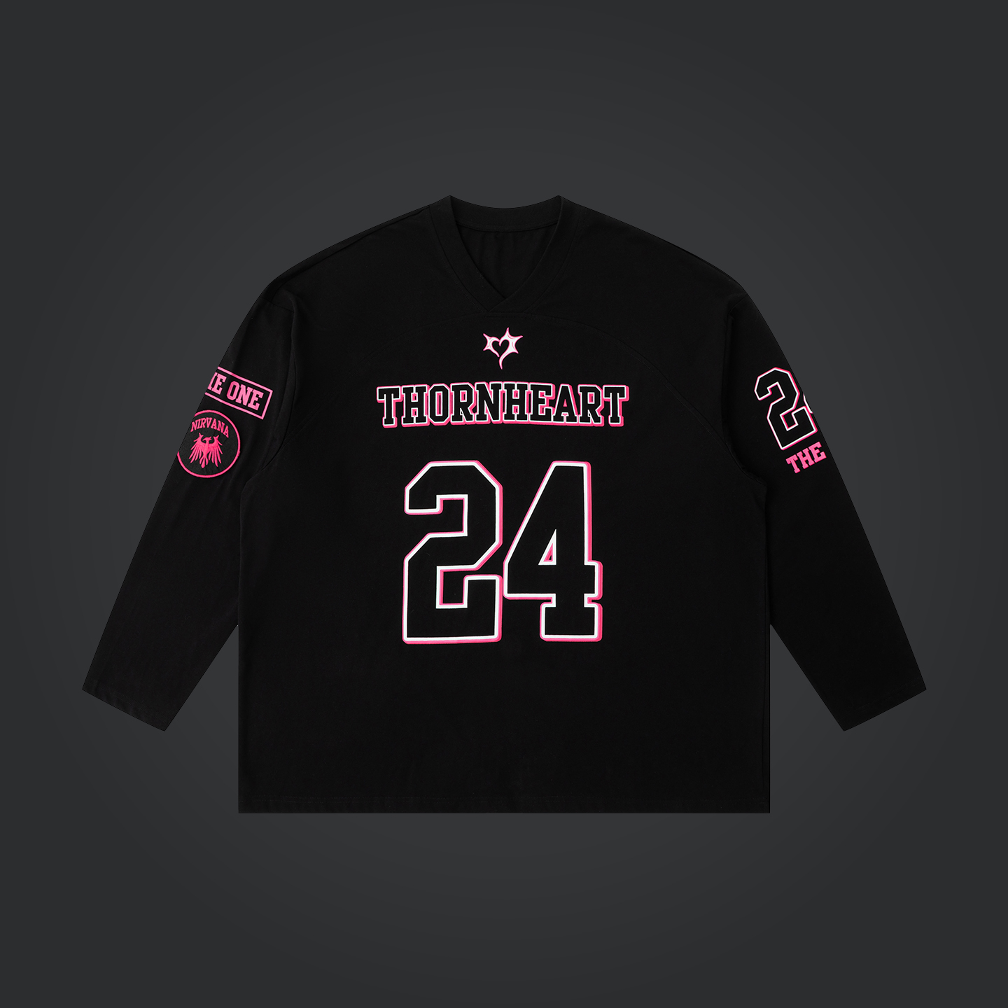 无畏东方无双系列团子联名橄榄球衣THORNHEART长袖男女秋硬核显大