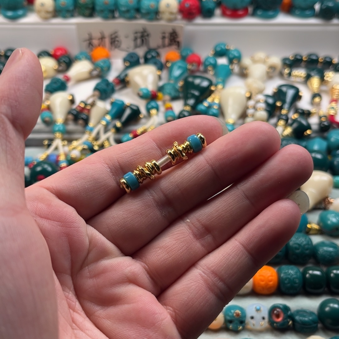 白***马琉璃颈饰琉璃配饰