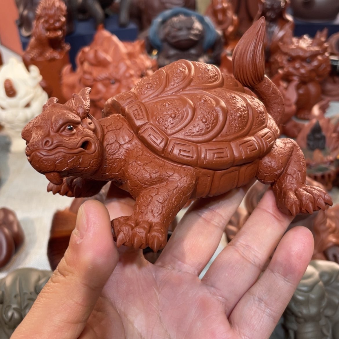 【闪购商品】紫砂茶宠蓄势龙龟