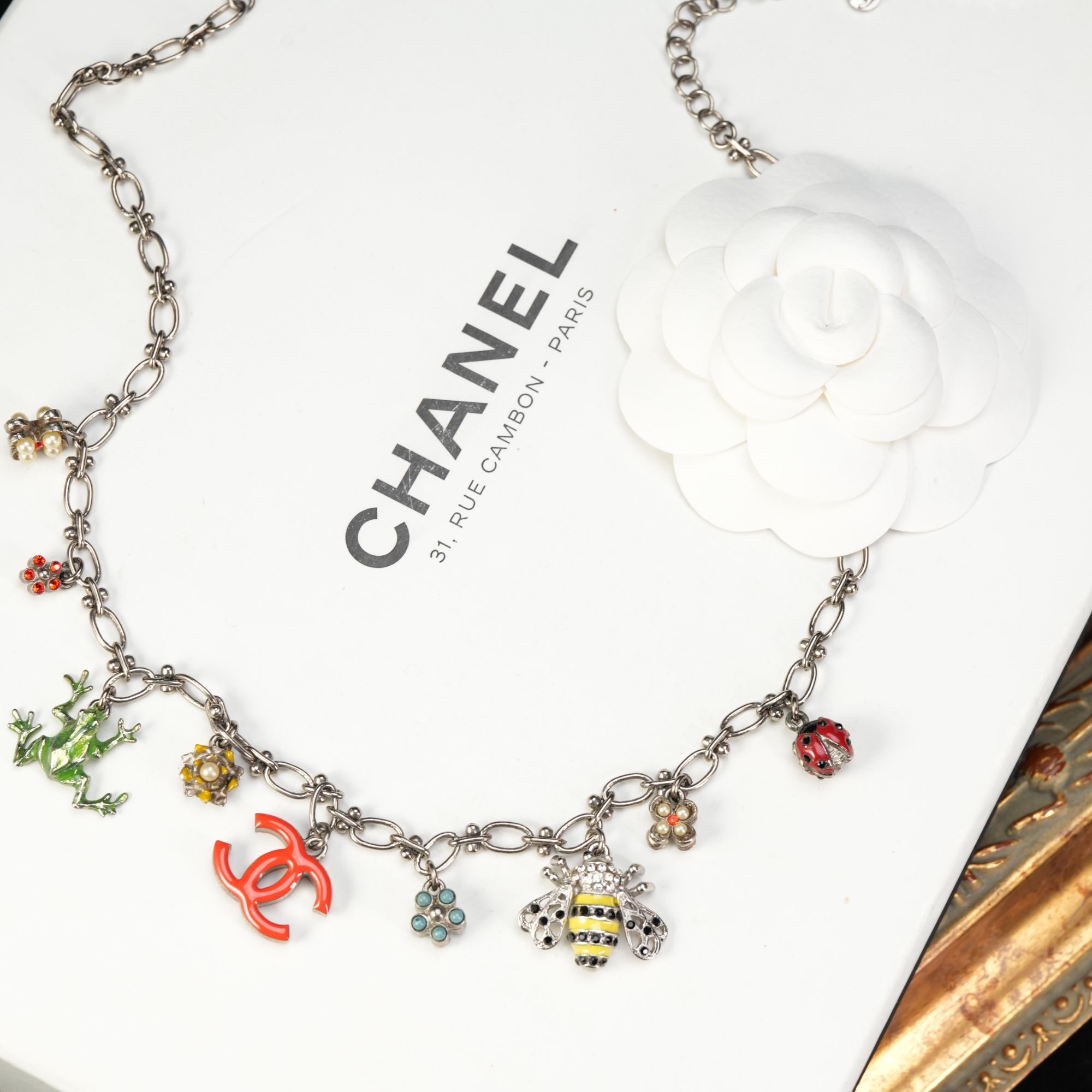 95新 Chanel/香奈儿 柚礼中古/香奈儿多元素流苏项链xp