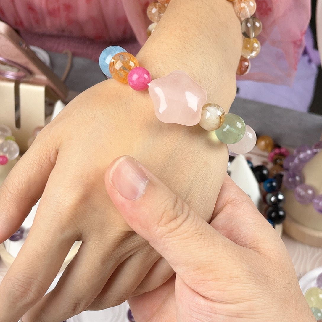 银S925镀金镶嵌手链水晶