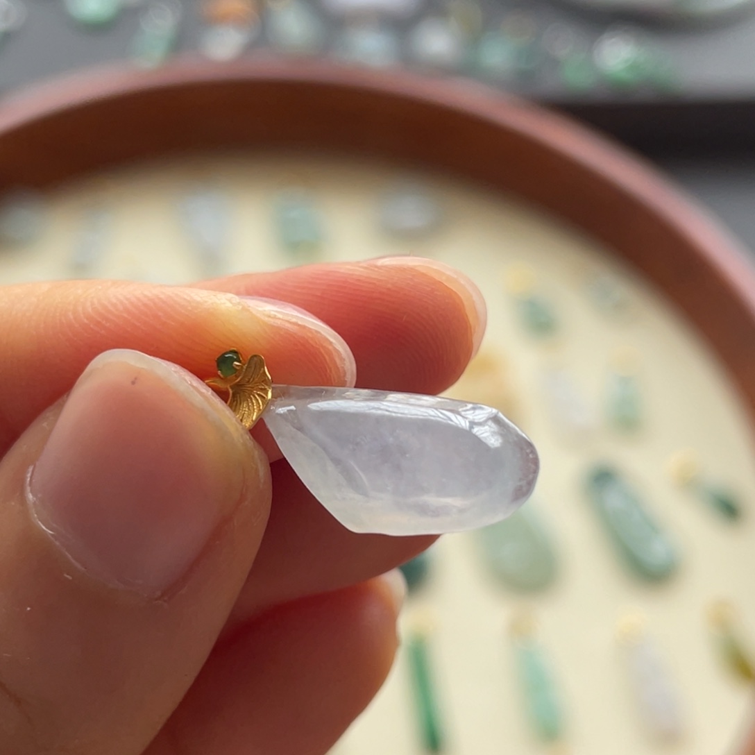 翡翠颈饰未镶嵌福利不退有纹