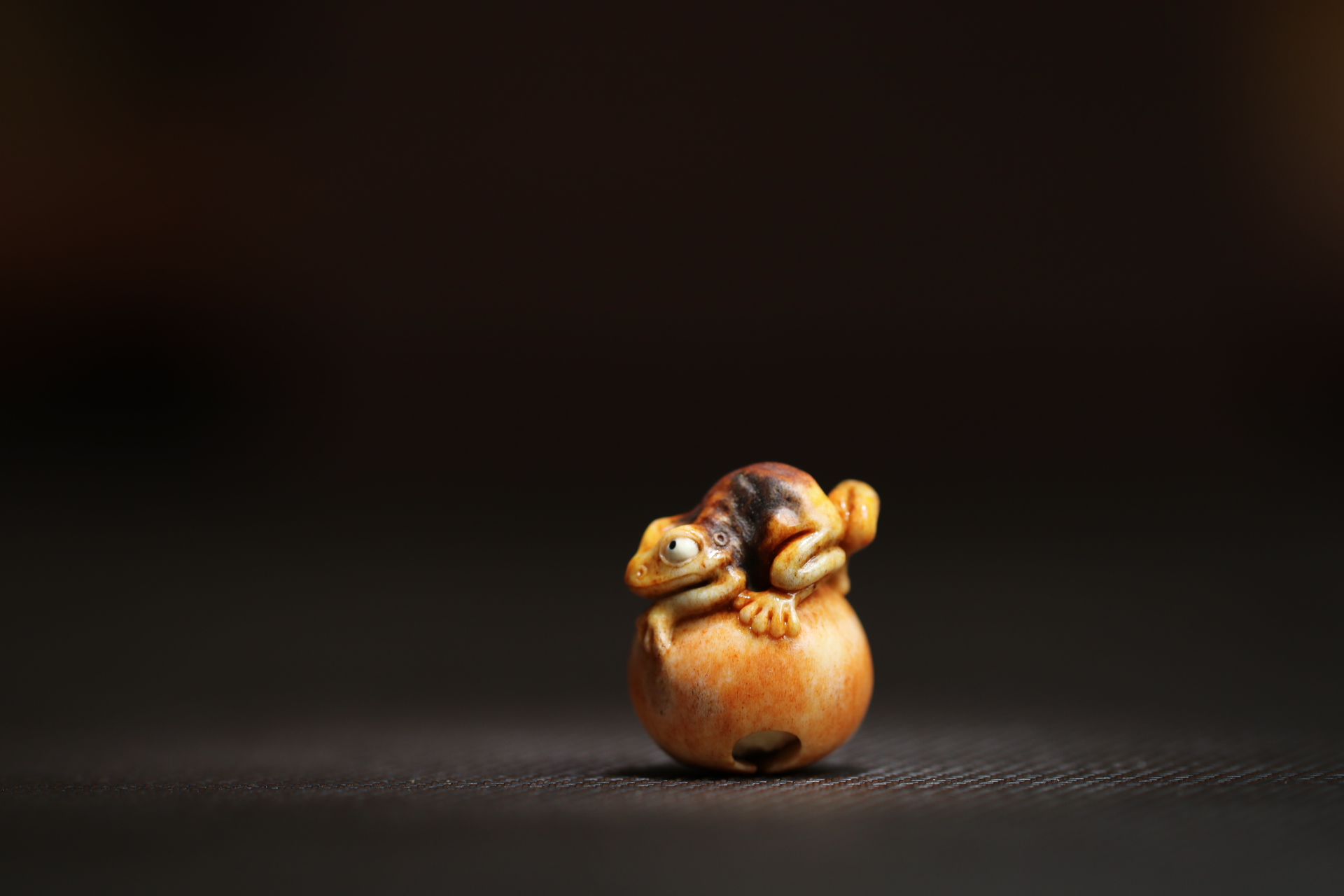 金蟾 蛙趣 呱呱来财 根付作品 方颜原创 文玩摆件 个性送朋友