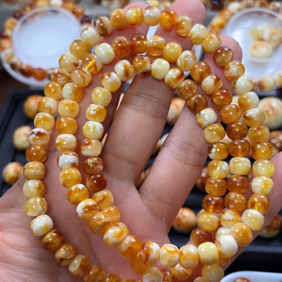 裸石琥珀未镶嵌蜜蜡尺寸6.8