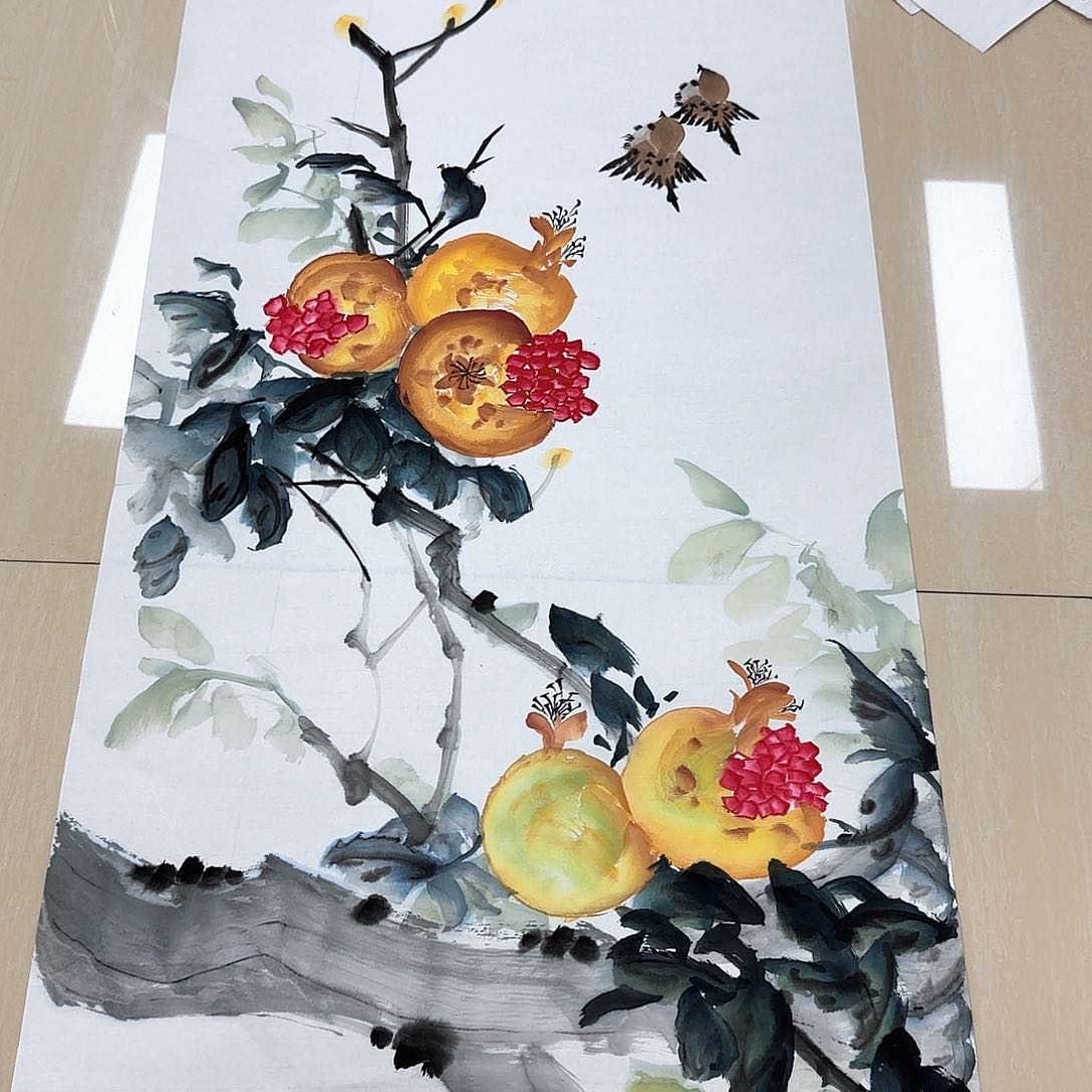 国画国画作品多次