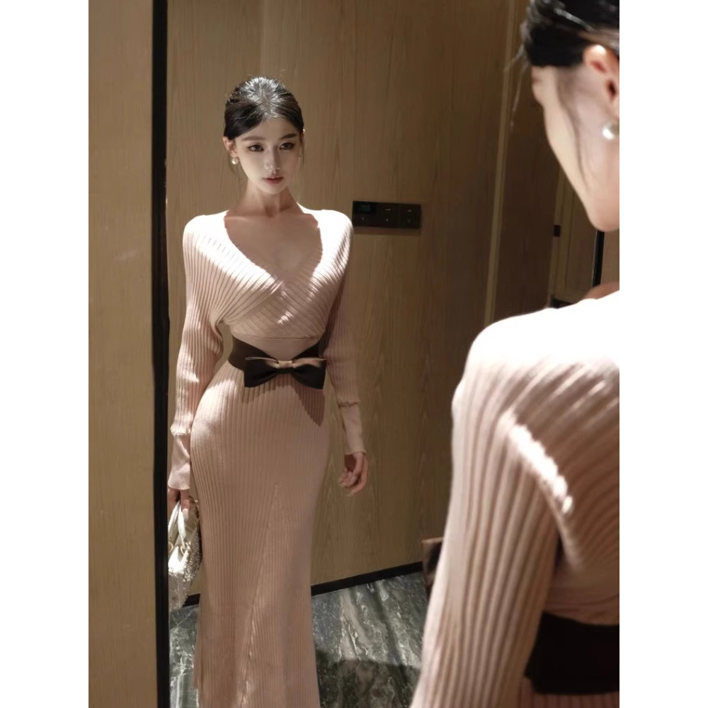 【心动情书】6-8运补轻奢优雅纯欲修身收腰显瘦包臀连衣裙